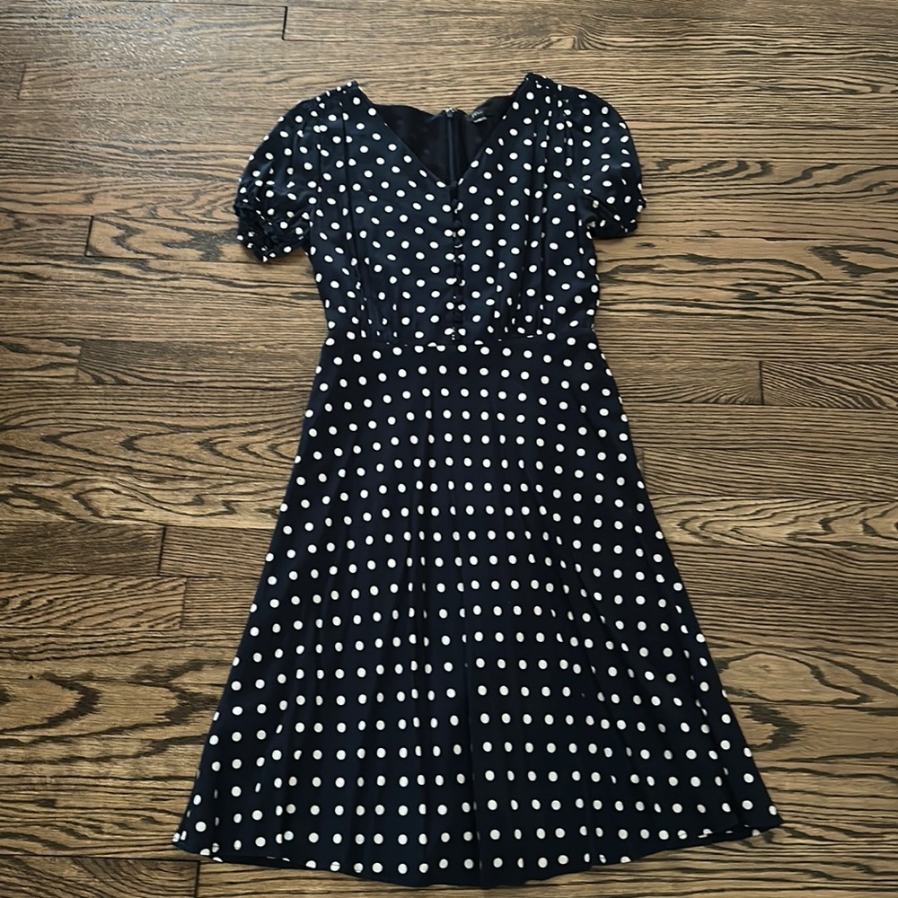 Beautiful polka dot Jcrew midi dress